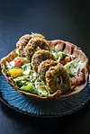 Falafel se može servirati i u obliku kolutova