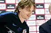 Split, 091019. Stadion Poljud. Press konferencija hrvatske reprezentacije uoci kvalifikacijske utakmice za EURO 2020, Hrvatska - Madjarska. Na fotografiji: Luka Modric. Foto: Tom Dubravec / CROPIX