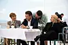Vesna Trivalić, Dragan Bjelogrlić, Igore Šeregi i Anđelka Stević Žugić na snimanju filma 'Svadba'
