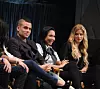 BEVERLY HILLS, CA - MARCH 16: (L-R) Actor Mark Salling, actress Naya Rivera and actress Heather Morris attend the Paley Center for Media's Paleyfest 2011 Event honoring