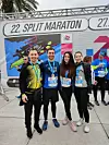 Nakon istrčanog polumaratona, trkačima su podijeljene medalje, a ija sam dobila svoju - prvu
