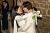 MONTALCINO, ITALY Måneskin frontman Damiano David and actress and singer Dove Cameron marry in Tuscany. The couple reportedly celebrate their wedding in the Italian region surrounded by family and friends. Pictured: Damiano David, Dove Cameron *Pictures Containing Children Please Pixelate Face Prior To Publication*,Image: 1137931468, License: Rights-managed, Restrictions: RIGHTS: WORLDWIDE EXCEPT IN AUSTRIA, GERMANY, ITALY, SWITZERLAND, Model Release: no, Pictured: ”Damiano David, Dove Cameron”, Credit line: COBRA TEAM/BACKGRID/Backgrid UK/Profimedia