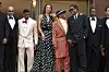 Spike Lee, A$AP Rocky, Ilfenesh Hadera, Aubrey Joseph, Jeffrey Wright i Wendell Pierce na crvenom tepihu 78. Filmskog festivala u Cannesu, povodom premijere filma „Highest 2 Lowest“, 2025.