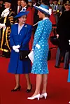 1989. kraljica Elizabeta i princeza Diana