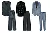 Prsluk Goldsign/ Hlače Brunello Cucinelli/ Sako Isabel Marant/ Hlače Goldsing/ Odijelo Brunello Cucinelli