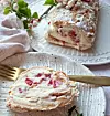 Pavlova rolada s jagodama