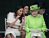 Kraljica Elizabeta i Meghan Markle.