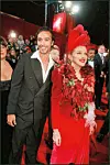 Na premijeri filma ‘Evita!‘ s tadašnjim partnerom Carlosom Leonom