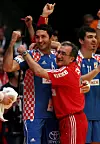 Slavlje nakon utakmice polufinala na Europskom prvenstvu 2010. godine