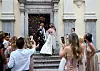 Na izlasku iz crkve sv. Jurja u kojoj su se prije četvrt stoljeća i vjenčali