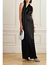 Crna asimetrična haljina s detaljem šala Loewe - prije 1900 eura, sada 760 eura, Net-a-Porter