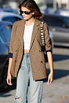 Malibu, CA - *EXCLUSIVE* - Kaia Gerber spotted leaving Nobu after a late lunch. The model looks casual but stylish in jeans, a white top and a plaid blazer paired with black high top converse sneakers. *UK Clients - Pictures Containing Children Please Pixelate Face Prior To Publication*,Image: 467256166, License: Rights-managed, Restrictions: , Model Release: no, Credit line: BACKGRID / Backgrid USA / Profimedia