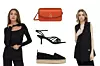 Majica s prorezom Victoria Beckham (3119 kn)/ torbica Furla (1339 kn)/ sandale Steve Madden (569,90 kn)/ espadrile Calvin Klein Jeans (419,90 kn)/ prsluk Sisley (685,90 kn) - sve dostupno na answear.hr