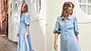 Calla sky blue cutwork dress - 590 eura