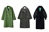 Kaput na dvostruko kopčanje Mango (149,99 eura)/ oversized kaput Zara (59,95 eura)/ kombinirani kaput Zara (89,95 eura)