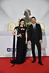 Jelena na dodjeli nagrade Porin s Ivanom Vukušićem