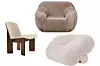 Hayev naslonjač Chisel, od 567 € (4272,06 kn) DIZAJNHOLIK/ Fotelja Teddy bež, 779 € (5869,38 kn) HARVEY NORMAN/ Naslonjač Origami, 5200 € (39.179,40 kn) ROYALSTRANGER.COM/