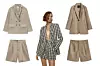 Laneno odijelo Zara (299,90 + 179,90 kn)/ karirano odijelo Mango (599,90 + 249,90 kn)/ odijelo od napa kože Massimo Dutti (2599 + 1599 kn)