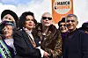 Na prosvjedu za ženska prava March4Woman s BiancomJagger 2017., u Londonu