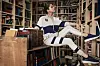 Selena Gomez shows off her literary side - as she balances a book on her head in a fashion campaign. The singer, 27, showcases a new collection from sportswear giant, Puma - and poses among stacks of textbooks The new SG x PUMA line is described as a