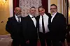 Liječnici Siniša Glumičić, Željko Rotim i Viktor Peršić s pjevačem Tonyjem Cetinskim