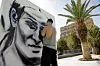 Mural s portretom Imane Khelif u alžirskom gradu Tiaretu
