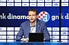 Sanjin Španović na tiskovnoj konferenciji nakon sjednice Izvršnog odbora GNK Dinamo u svibnju 2024. godine