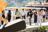 Lopud, 210823. Victoria i David Beckham s djecom ljetuju u Hrvatskoj, u popodnevnim satima iskrcali su se na Lopud. Na fotografiji: Victoria i Harper Beckham.