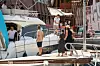 Lopud, 210823. Victoria i David Beckham s djecom ljetuju u Hrvatskoj, u popodnevnim satima iskrcali su se na Lopud.