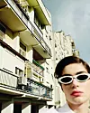 Košulja Mona; mrežasta haljina RAFA Homme; vintage naočale Gianfranco Ferré, vlasništvo stilistice