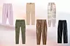 Lila hlače od trapera - 199,90 kn (Reserved) // Maslinaste uske hlače - 34,99€ (H&M) // Bež hlače visokog struka - 199,90 kn (Zara) // Cargo hlače od umjetne kože - 119,90 kn (Reserved) // Stella McCartney tie-dye hlače - €635 (Net-a-porter) // Crne hlače - €79 (&Other Stories)