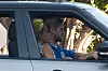 EXCLUSIVE: Ryan Gosling and Eva Mendez are seen driving home from dropping off gifts at a family members house. **SPECIAL INSTRUCTIONS*** Please pixelate children's faces before publication.***. 11 Jul 2020,Image: 542100511, License: Rights-managed, Restrictions: World Rights, Model Release: no, Credit line: Mr. E /P&P MEGA / The Mega Agency / Profimedia