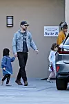 Los Angeles, CA - *EXCLUSIVE* - Eva Mendes and Ryan Gosling take their kids to lunch on Valentine's day. Eva can be seen holding flowers as the family heads back to their car. *UK Clients - Pictures Containing Children Please Pixelate Face Prior To Publication*, Image: 498679098, License: Rights-managed, Restrictions: , Model Release: no, Credit line: BACKGRID / Backgrid USA / Profimedia