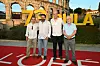 Redatelj s glumcima koji su dali svoje glasove likovima u filmu: Ivan Glowatzky, Goran Navojec i Pero Juričić