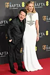 Sa suprugom Tracy Pollan 2024., na dodjeli nagrada BAFTA
