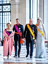 Vojvotkinja Maria Teresa i vojvoda Henri s njegovim bratićem, belgijskim kraljem Philippeom i kraljicom Mathilde 024