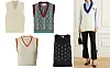 Rebrasti pulover Acne Studios; My Theresa (400 eura)/ prsluk od merino vune Dries Van Noten; Net-a-Porter (2,915 kn)/ pleteni prsluk Nu-In; About You (299,90 kn)/ prsluk s motivom konja Chloe; My Theresa (525 eura)/ oversized vesta Prada; Net-a-Porter (5,451 kn)