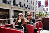 Zvijezde platforme Paramount+ Jessica Chastain i Michael Shannon na londonsku Stazu slavnih su stigli u panoramskom autobusu