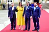 Princ Felix sa suprugom Claire, princ Louis i princ Sebastian