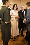 Sanja Musić Milanović na inauguraciji supruga Zorana nosila je Varteksovu haljinu.