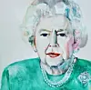 Portret kraljice Elizabete koji joj je poklonila za 94. rođendan i za koje je dobila pismo zahvale s dvora Windsor