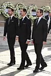 Princ Philippos od Grčke i Danske, princ Pavlos i princ Nikolaos hodali su iza lijesa