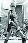 Twiggy, (real name Lesley Hornby) English model, seen in a Hippy gear outfit, 21st August 1979. (Photo by Kent Gavin/Mirrorpix/Getty Images)