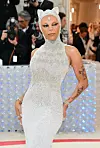US rapper Doja Cat arrives for the 2023 Met Gala at the Metropolitan Museum of Art on May 1, 2023, in New York. - The Gala raises money for the Metropolitan Museum of Art‘s Costume Institute. The Gala‘s 2023 theme is Karl Lagerfeld: A Line of Beauty. (Photo by ANGELA WEISS/AFP)