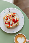Rolice jagoda-cheesecake