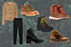 Pleteni kardigan Victoria Beckham; Heraldi men&women web shop (6750 kn)/ kožne tajice Zara (149,90 kn)/ kožne čizme Prada; My Theresa (845 eura)/ čizme na vezanje Sorel; My Theresa (169 eura)/crne čizme na vezanje Vetements; My Theresa (690 eura)/ čizme od umjetne kože Stradivarius (449,90 kn)/ niske čizme na vezanje Chloe; Matches Fashion (395 eura)