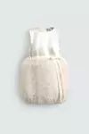 Zara mini haljina s kombiniranim efektom krzna (89,95 eura)