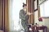 Young woman at home