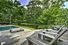 3-1-2020 Actress Ellen Pompeo has sold her home in Sag Harbor, New York for .995 million. Built in 2013 and designed by Pompeo herself, there are 2,400 square feet of living space, with five bedrooms and four bathrooms. The house sits on eight acres of land. Pictured: Ellen Pompeo's house, Image: 490779340, License: Rights-managed, Restrictions: , Model Release: no, Credit line: REALTOR / Planet / Profimedia