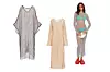 Mrežasti dugi kaftan Zara (45,59 eura)/ mrežasta haljina s kristalima H&M (28 eura)/ duga haljina Mango x Simon Miller (59,99 eura)
